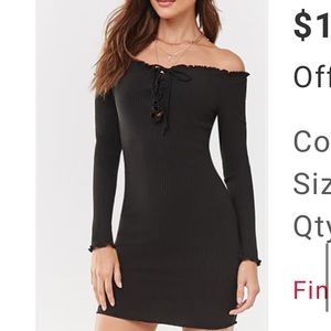 Forever 21 Off-the-Shoulder Bodycon Dress